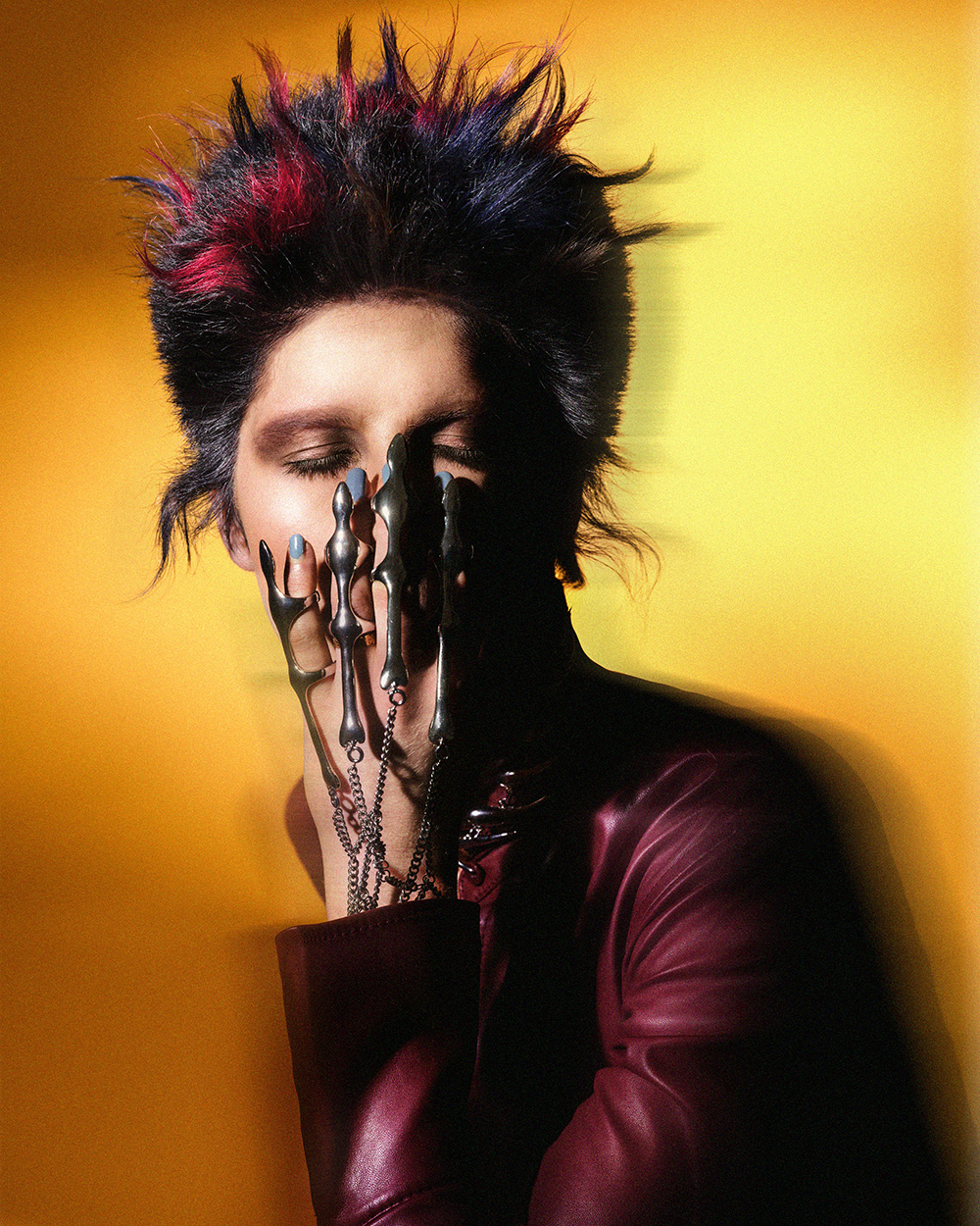 Avant Garde Black and Red Spiky Hair - Viktoriia Vradii - Pulse Collection